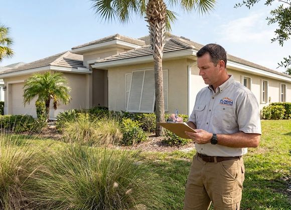 Home inspector at Gulf Aire in St. Joe Beach Florida